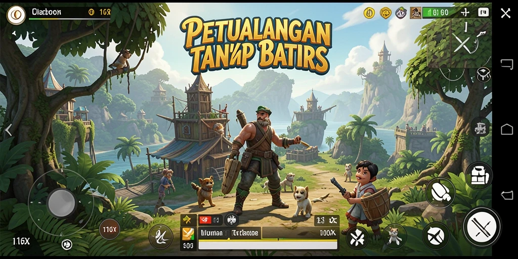 Tangkapan layar gameplay 116X yang menunjukkan eksplorasi dunia terbuka.