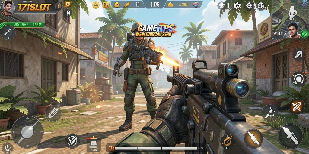 Screenshot gameplay 171SLOT yang menunjukkan aksi seru TPS.