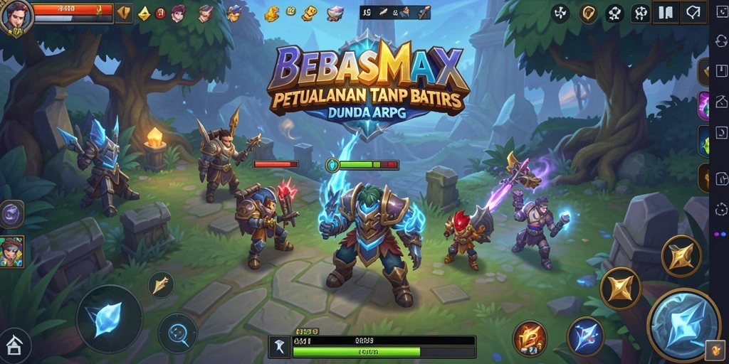 Tangkapan layar dari gameplay BEBASMAX yang menampilkan aksi mengesankan dan petualangan epik.