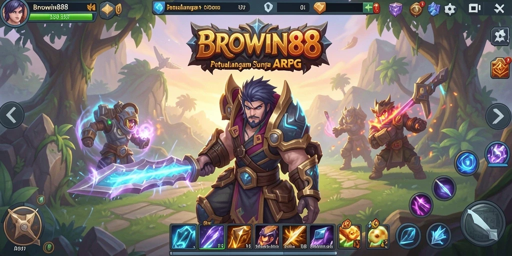 Tampilan gameplay seru dalam <strong>BROWIN88</strong> yang menampilkan pertempuran dinamis.