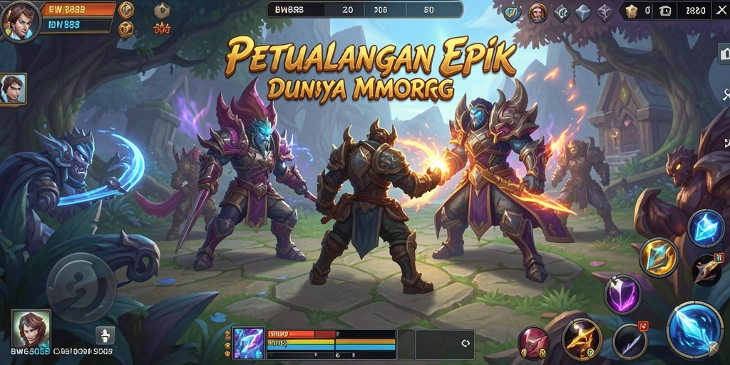 Screenshot gameplay BW888 menampilkan aksi pertarungan yang mendebarkan.