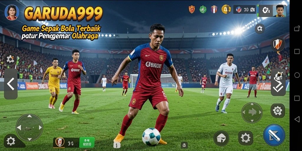 Tampilan gameplay GARUDA999 dengan aksi seru di lapangan.