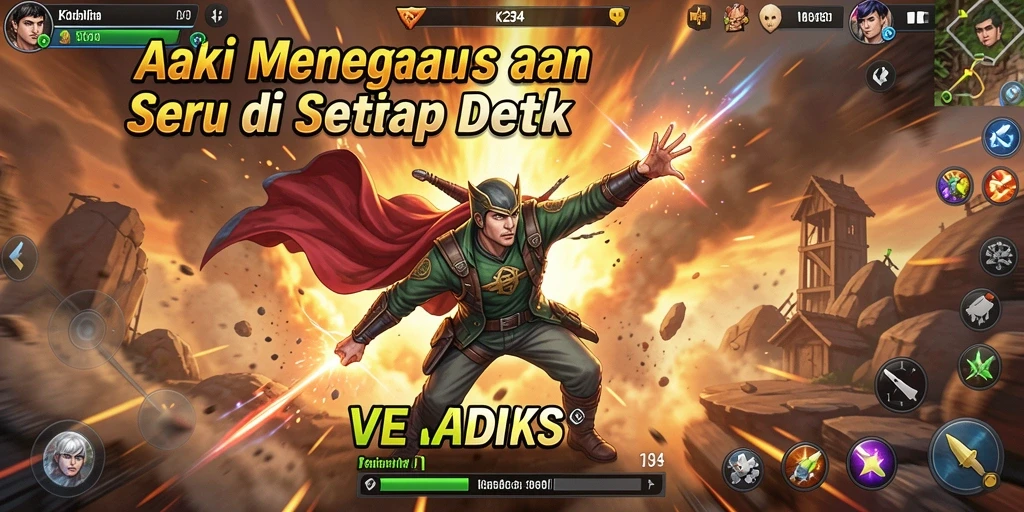 Tampilan gameplay K234 yang mendebarkan dan penuh aksi.