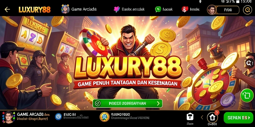 Tangkapan layar menunjukkan gameplay seru di LUXURY88.