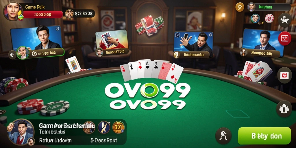 Tampilan menarik gameplay Poker yang seru.