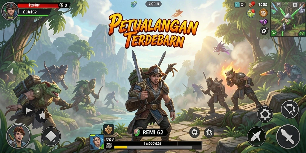 Tampilan gameplay menyuguhkan eksplorasi dunia terbuka yang luas.