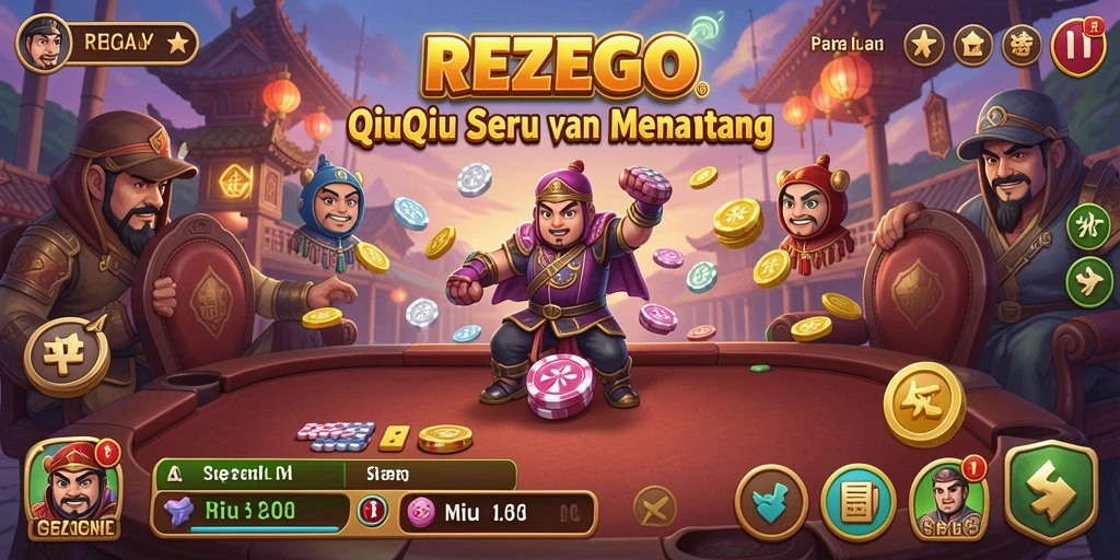Tampilan gameplay QiuQiu yang menarik dan interaktif.