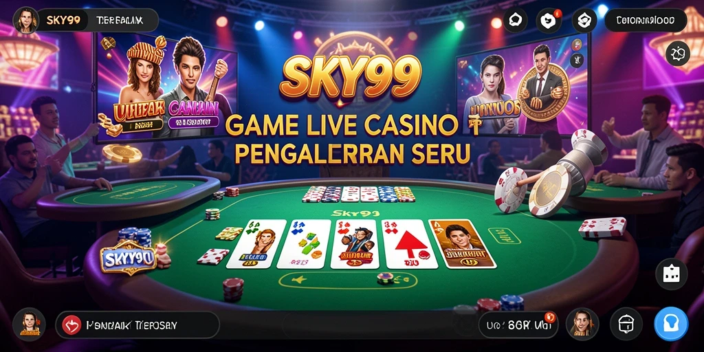 Tampilan gameplay Live Casino yang mendebarkan dan interaktif.