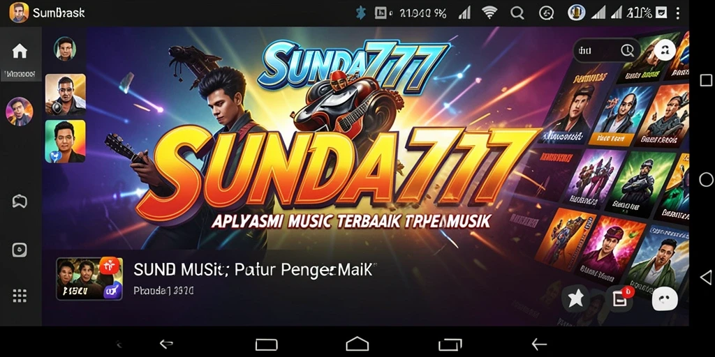 Tampilan gameplay SUNDA777 yang menarik dengan interaksi musik.